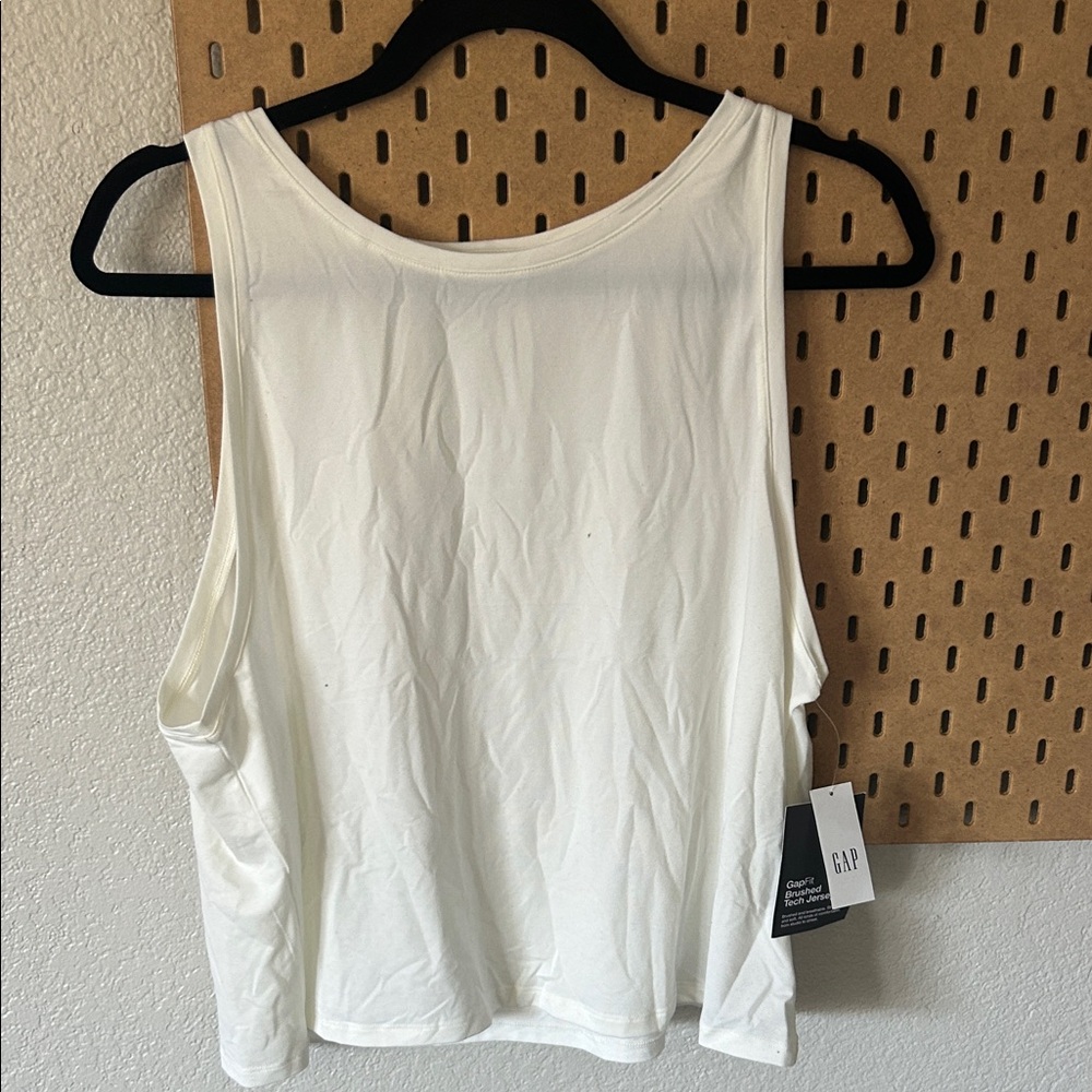 GAP Women's Ivory Tank Top
